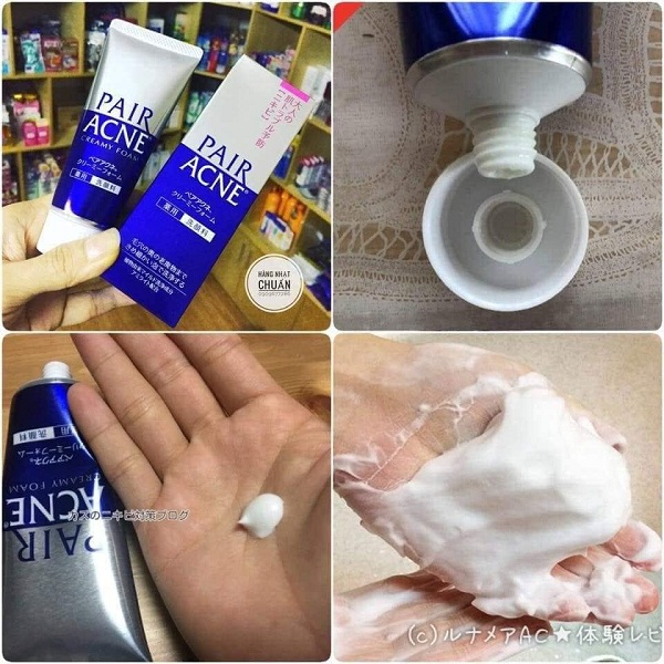 Sữa rửa mặt trị mụn Pair Acne Nhật Bản, dành cho da nhạy cảm 1