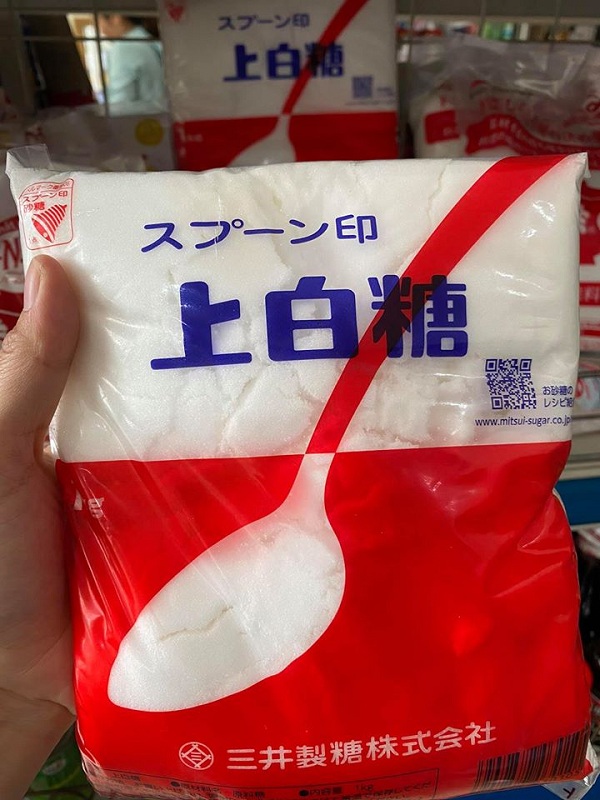 Đường trắng Mitsui 1kg hình muỗng đỏ của Nhật Bản 7