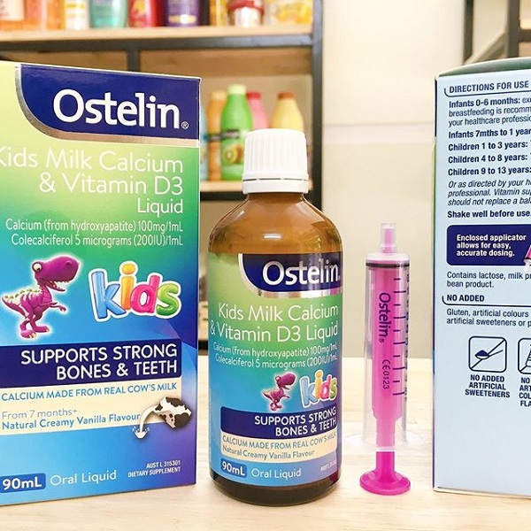 Ostelin Calcium & vitamin D3 Liquid 90ml tăng chiều cao 3