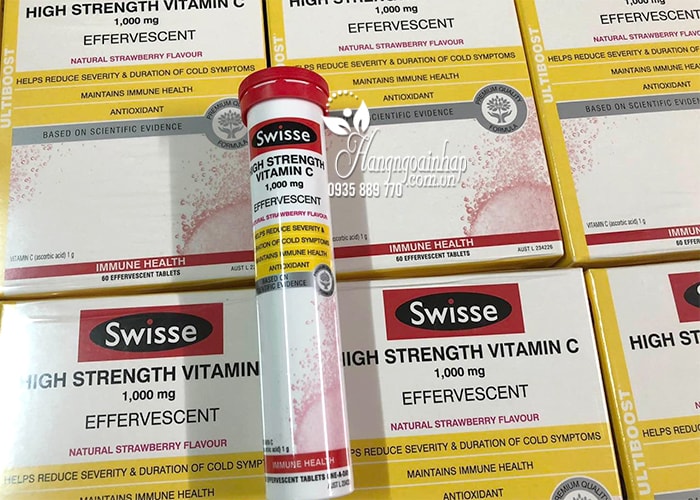 Vitamin C 1000mg viên sủi Swisse High Strength của Úc 8