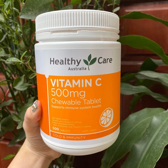 Vitamin C Healthy Care mẫu mới 500 viên - Dạng viên ngậm 4