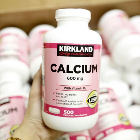 Canxi Kirkland Calcium 600mg + Vitamin D3 của Mỹ 500 0