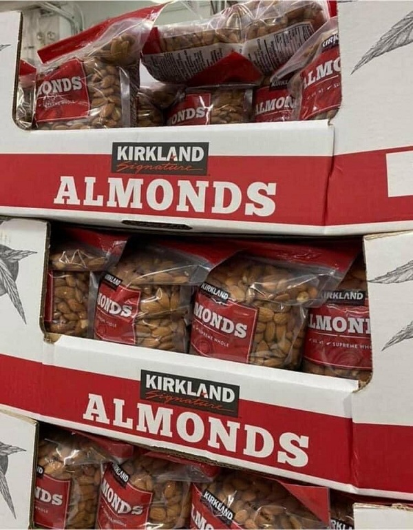 Hạnh nhân Kirkland 1,36kg Almonds chính hãng Mỹ 9