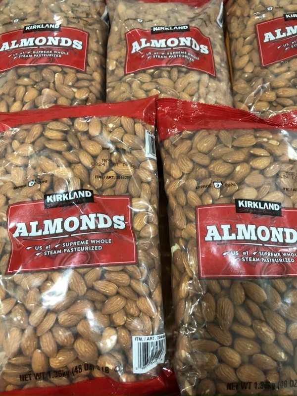 Hạnh nhân Kirkland 1,36kg Almonds chính hãng Mỹ 4