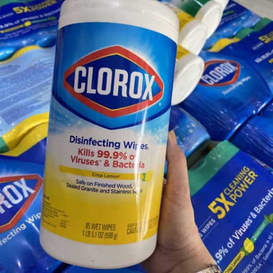 Khăn ướt diệt khuẩn Clorox 85 tờ (598g) từ Mỹ, giá đại lý 3