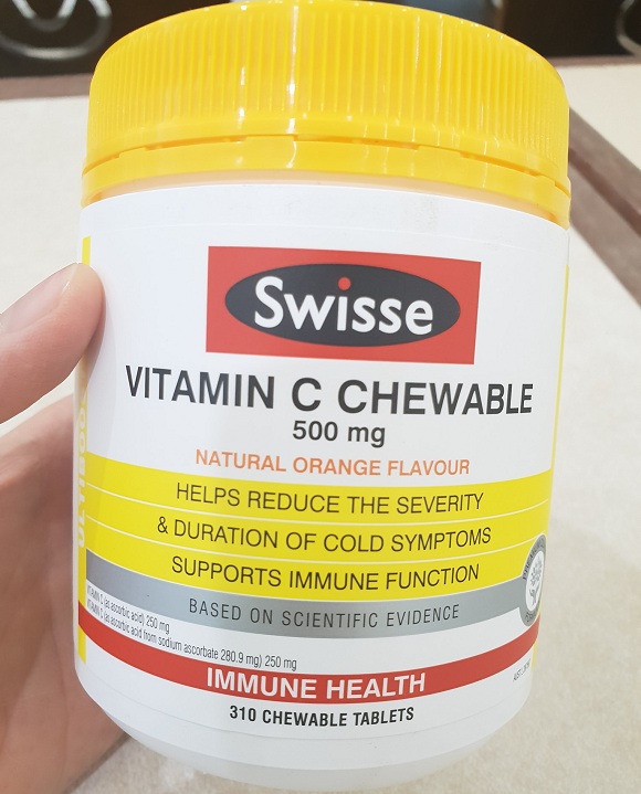 Viên nhai Swisse Vitamin C Chewable 500mg giá tốt nhất 2