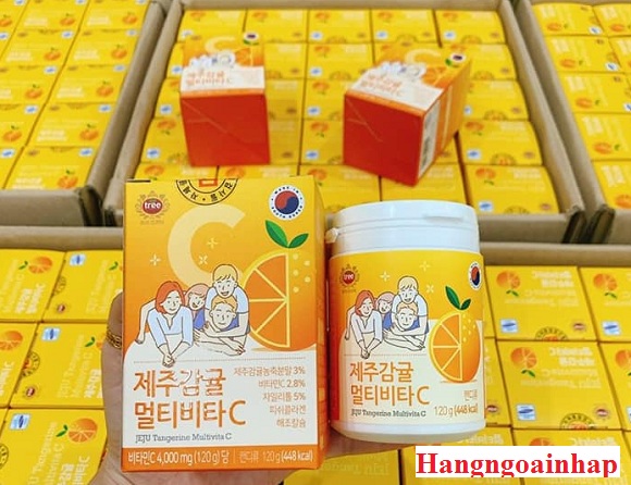 Viên ngậm Vitamin C 120g 80 viên của Hàn Quốc chính hãng 9