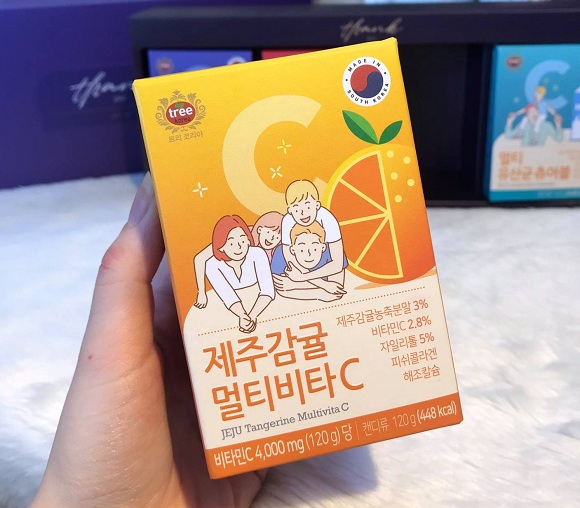 Viên ngậm Vitamin C 120g 80 viên của Hàn Quốc chính hãng 1