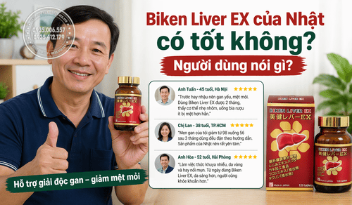 Bổ gan Biken Liver EX của Nhật có tốt không? Phân tích chi tiết