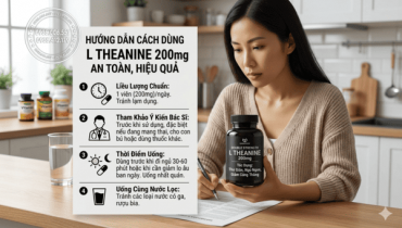 Hướng dẫn cách dùng thuốc Double Strength L Theanine 200mg an toàn, hiệu quả