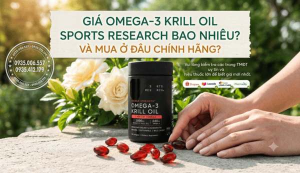 Omega 3 Krill Oil Sports Research giá bao nhiêu?