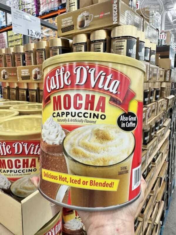 Giới thiệu tổng quan về Caffe D’Vita Mocha Cappuccino 1,8kg