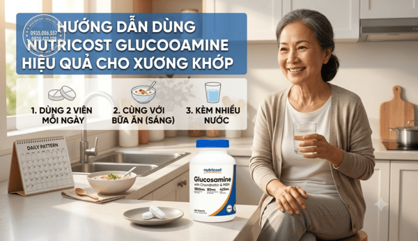 Cách dùng thuốc Nutricost Glucosamine With Chondroitin & MSM đúng chuẩn