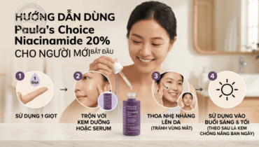 Cách dùng Paula’s Choice Niacinamide 20% cho người mới bắt đầu