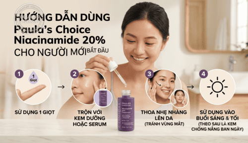 Cách dùng Paula's Choice Niacinamide 20% đúng chuẩn